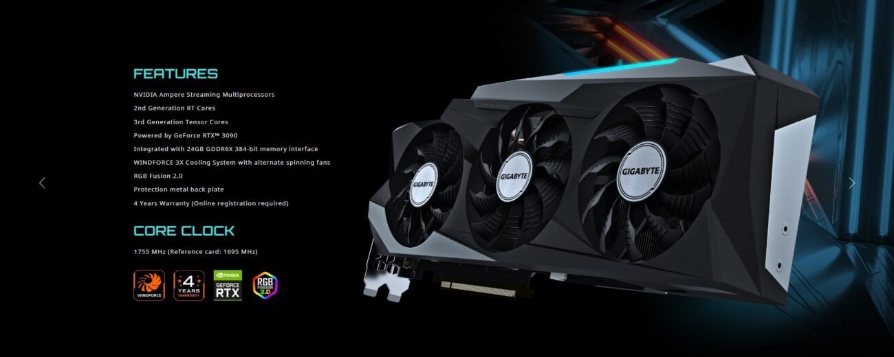 GIGABYTE GeForce RTX 3090 GAMING OC 24G Graphic Card Price in Pakistan - PPG Limited Offer (3)